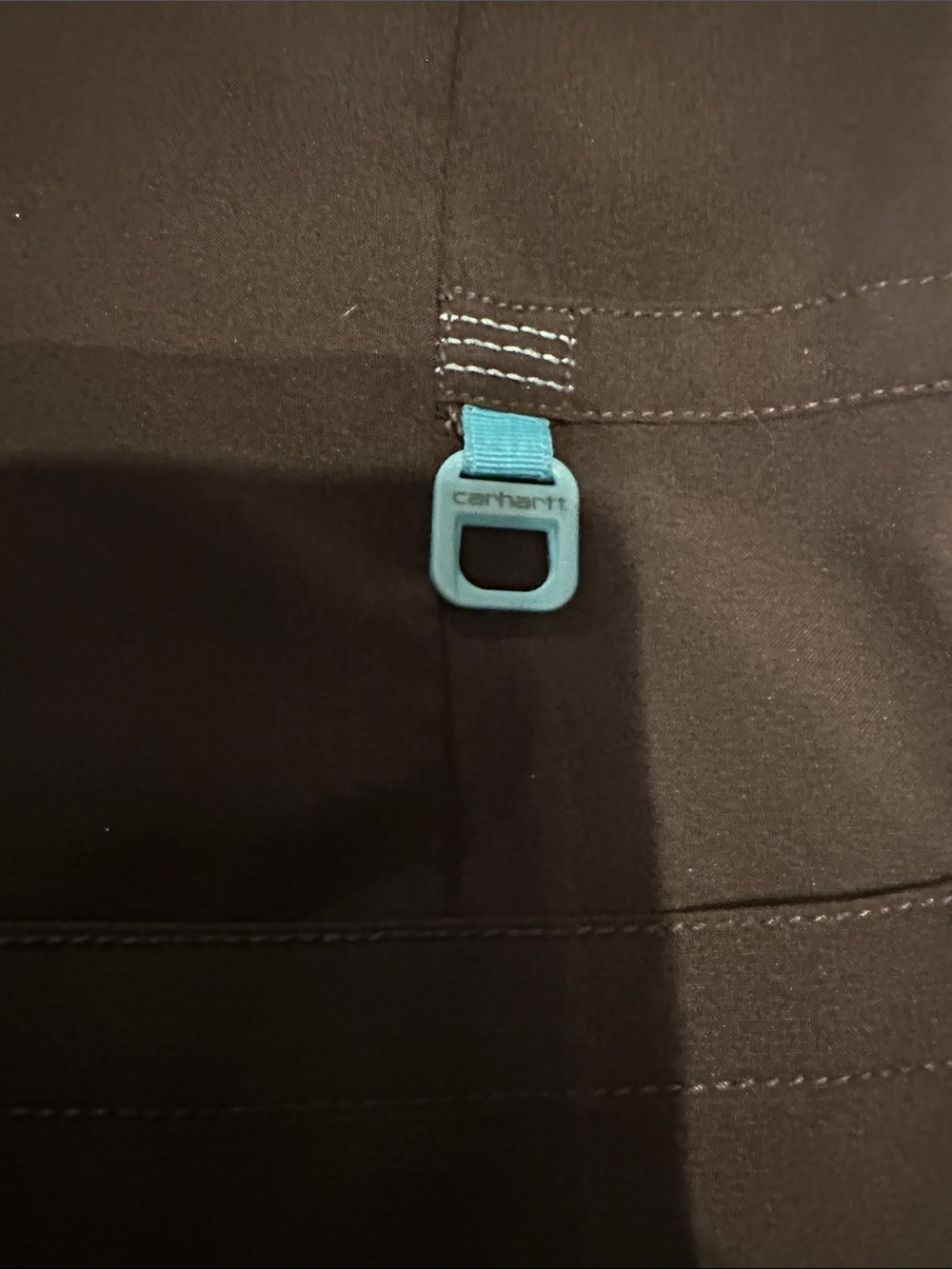 Carhartt Black Workwear Piece with Teal Accent. Scrubs top and pant set. - Picture 2 of 5